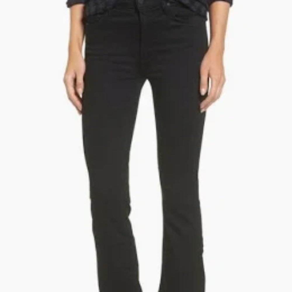 MOTHER DENIM Insider Crop Step Fray jeans, size 28, "Not Guilty" black, NWOT